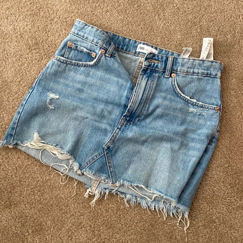 Denim Mini Skirt